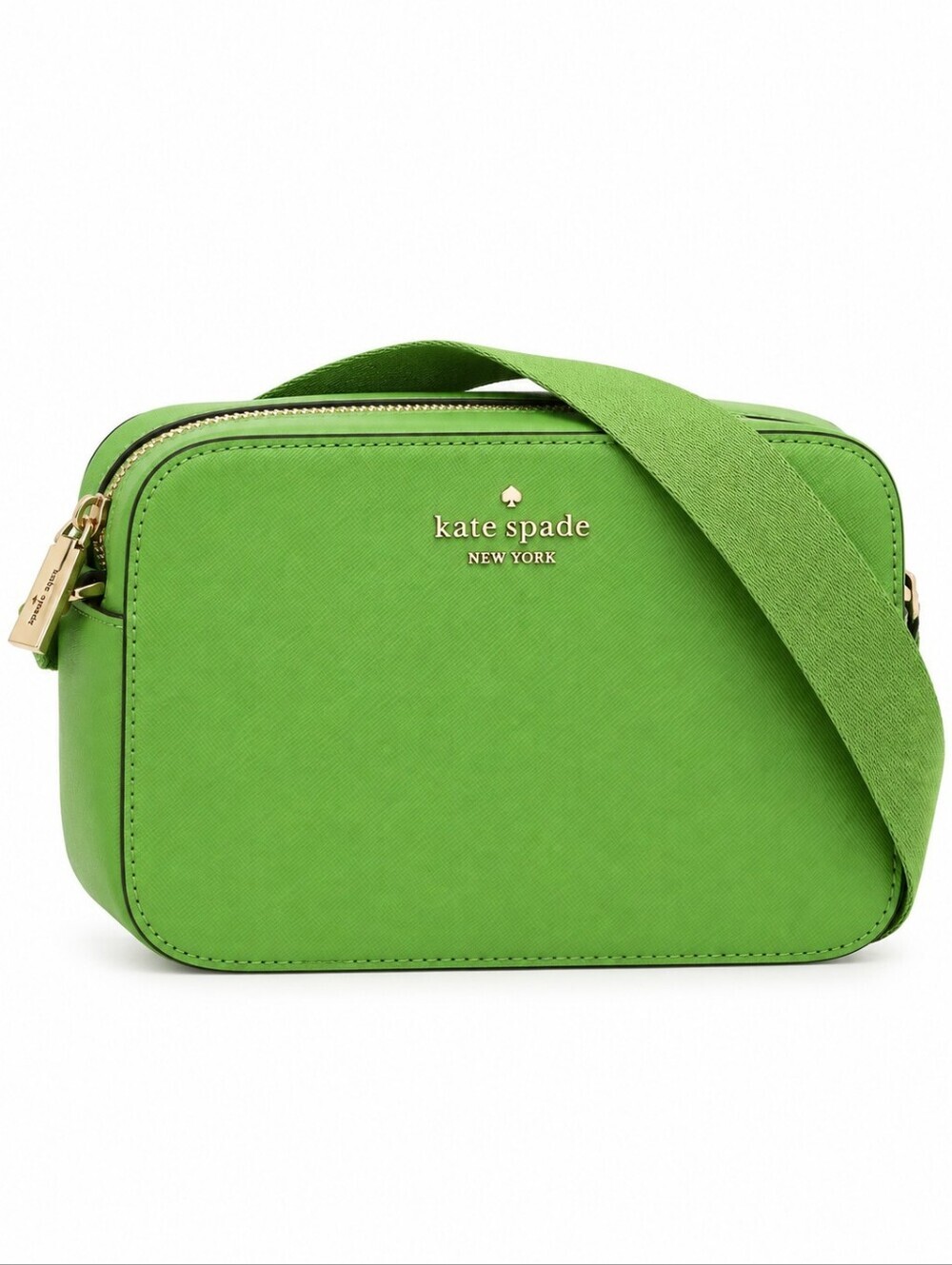 Kate Spade Madison Saffiano Leather Camera Crossbody - Turtle Green